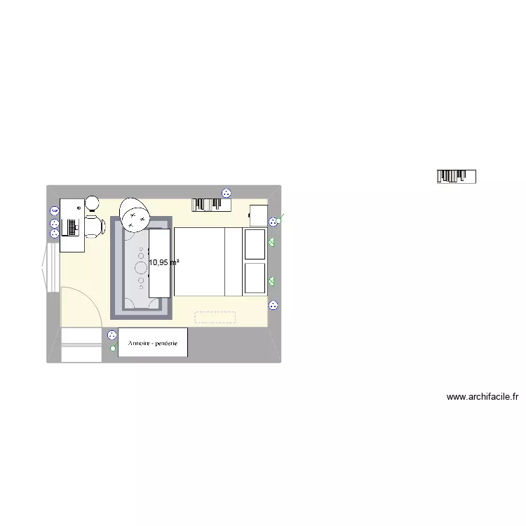 chambre Célian. Plan de chambre Célian. Plan de