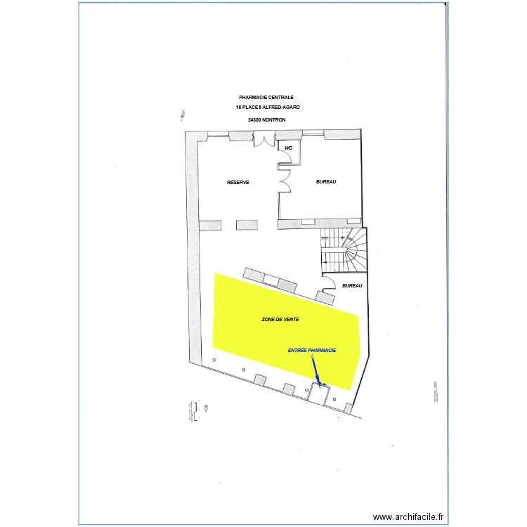 PLAN EXISTANT. Plan de 0 pièce et 0 m2