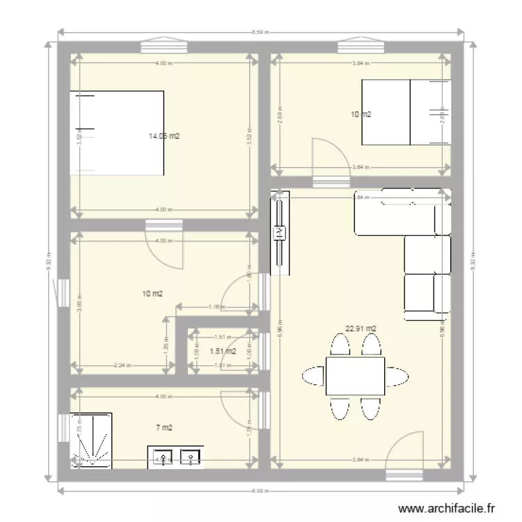 MAISON INDIVIDUELLE. Plan de 