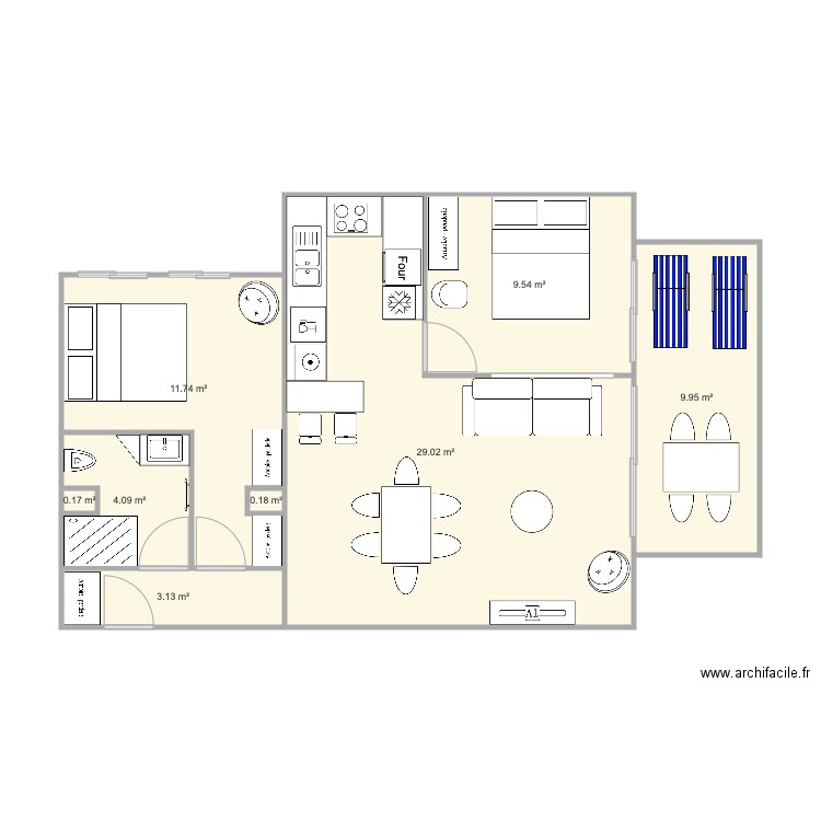 Santa Clara 2 optimiséV4 WC inchangéV2. Plan de 0 pièce et 0 m2