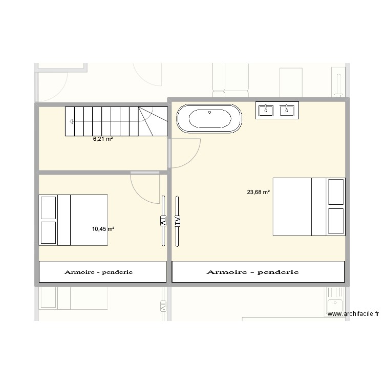 bagé t4. Plan de 16 pièces et 206 m2