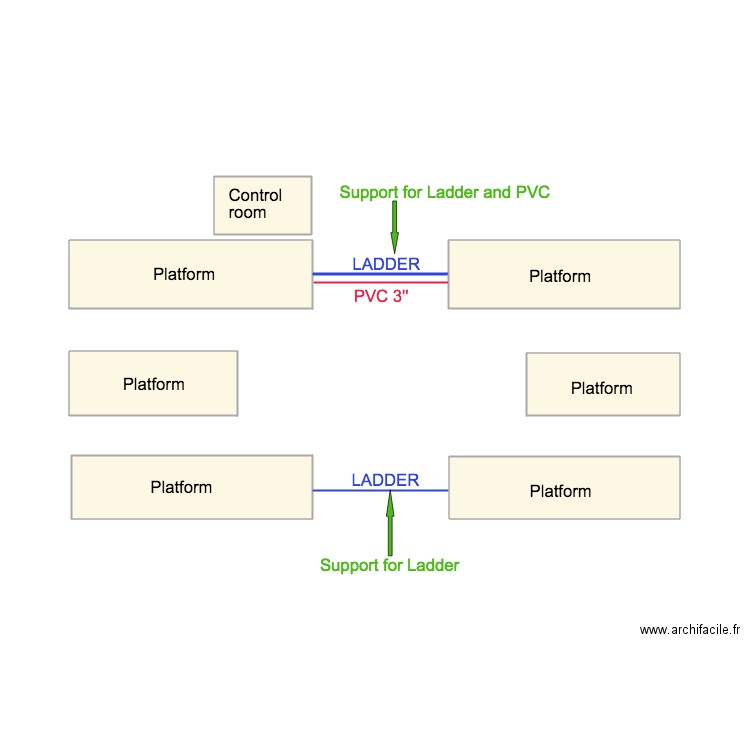 support ladders inside. Plan de 0 pièce et 0 m2