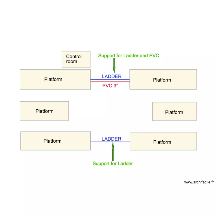 support ladders inside. Plan de 