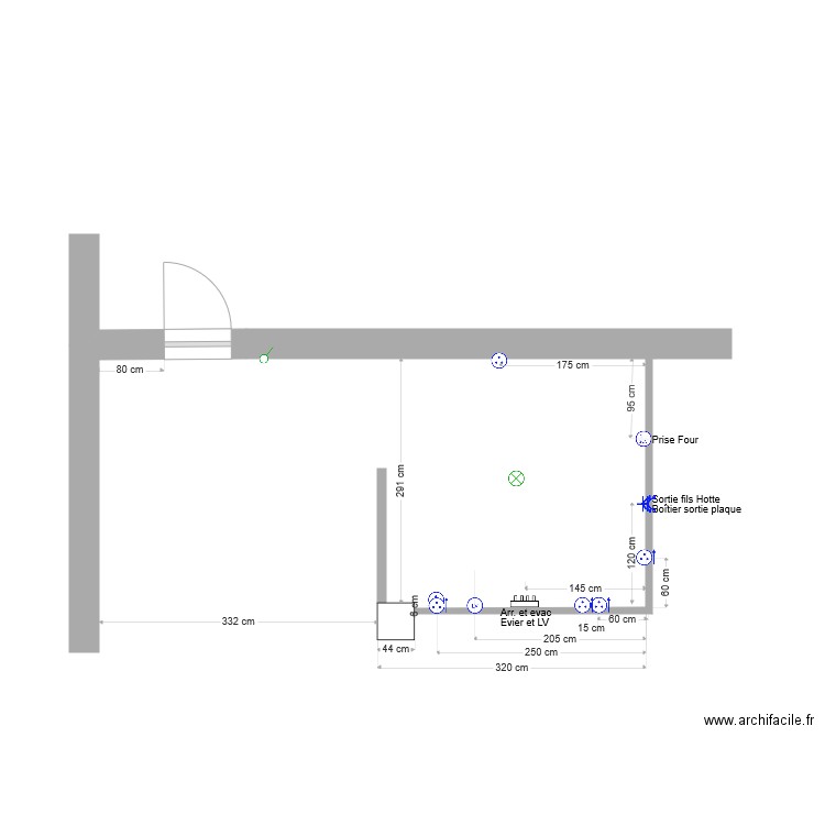 Cuisine vf 2. Plan de 0 pièce et 0 m2