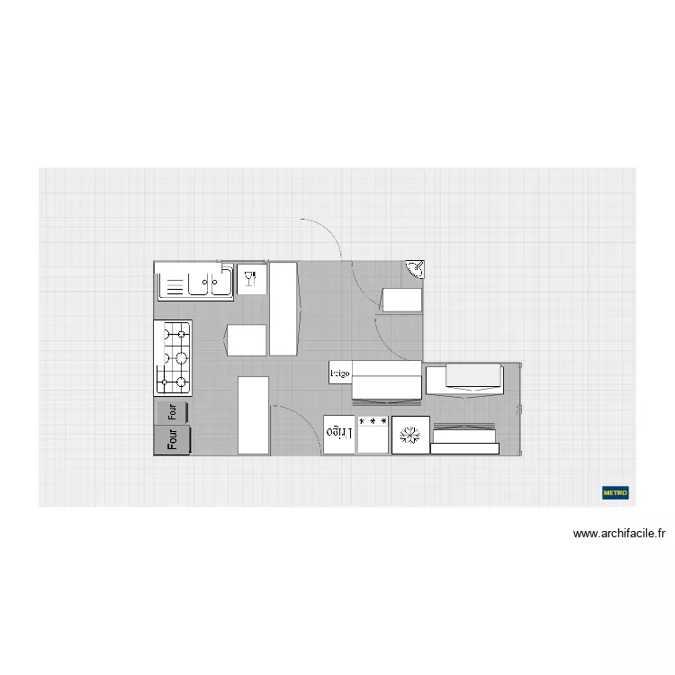 Cuisine Resto Avant . Plan de 