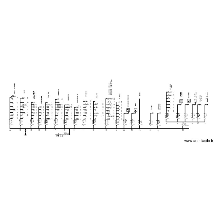 PLAN UNIFILAIRE FRED. Plan de 0 pièce et 0 m2