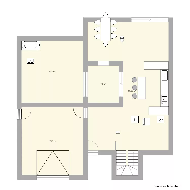 MAISON 2. Plan de 
