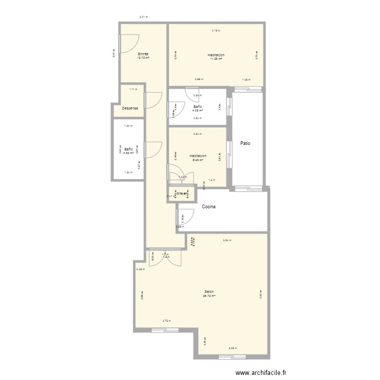 burja1. Plan de 0 pièce et 0 m2