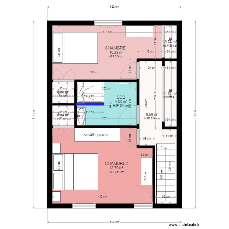 savigny T3 MILIEU 1 ETAGE. Plan de 0 pièce et 0 m2