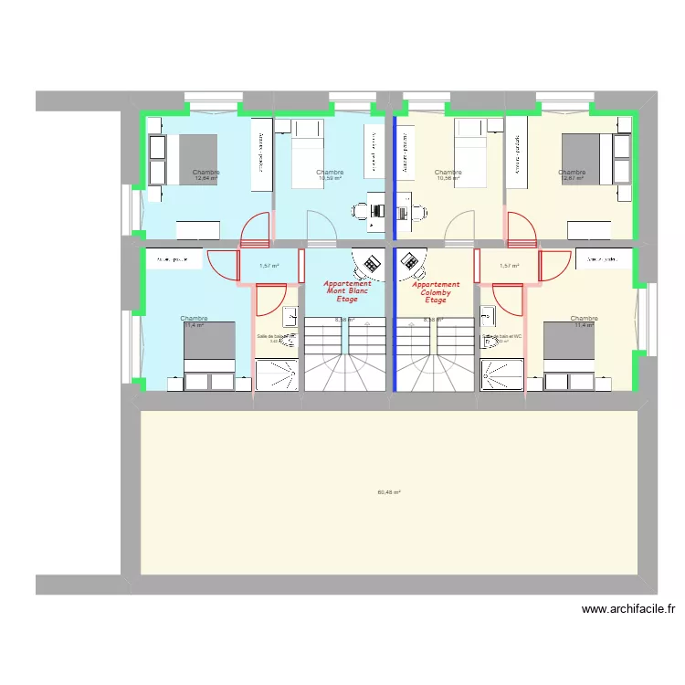 20240418 Projet R&eacute;novation Sud Mury Modif isolation. Plan de 