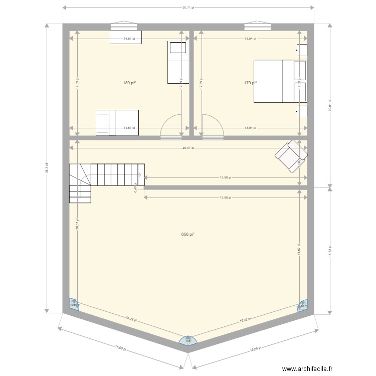 30X35 MEZANINE. Plan de 0 pièce et 0 m2