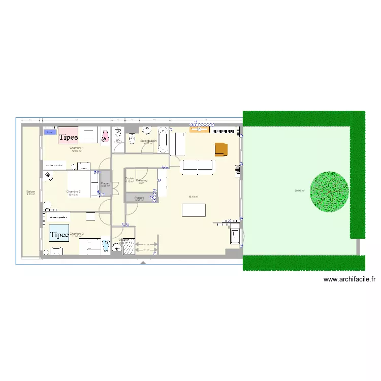 Cheznous2caro. Plan de 