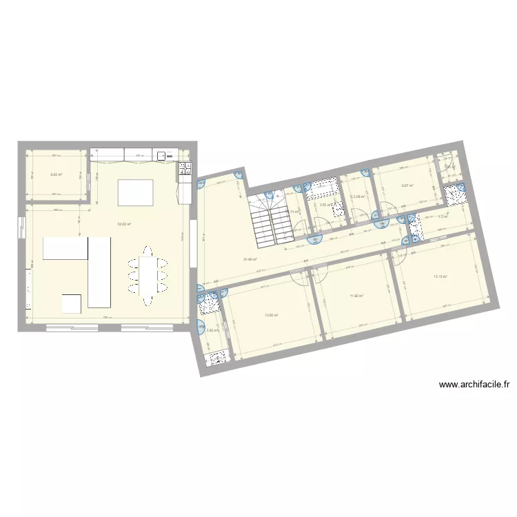 plan RDC peyriere etage. Plan de 