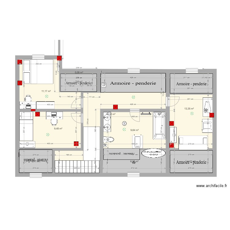 3 Etage LCSB avec prises. Plan de 0 pièce et 0 m2