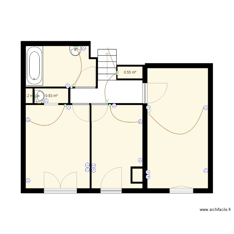 fichet etage. Plan de 0 pièce et 0 m2