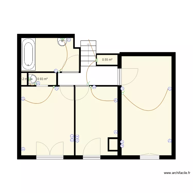 fichet etage. Plan de 