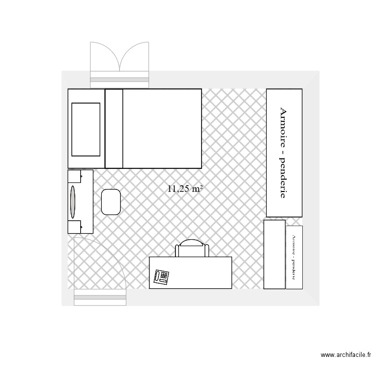 Chambre Lud. Plan de 0 pièce et 0 m2