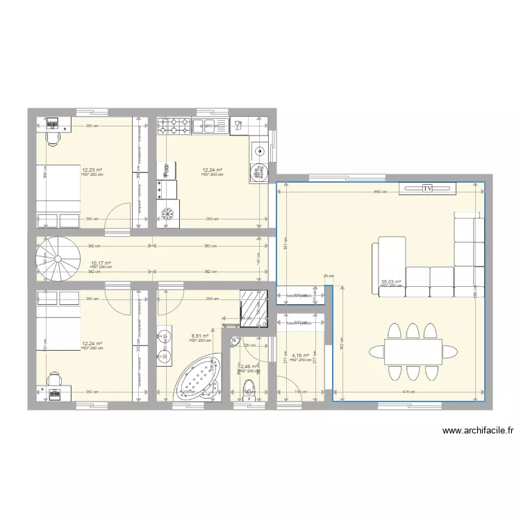 MAISON JALADE / DURIMEL. Plan de 