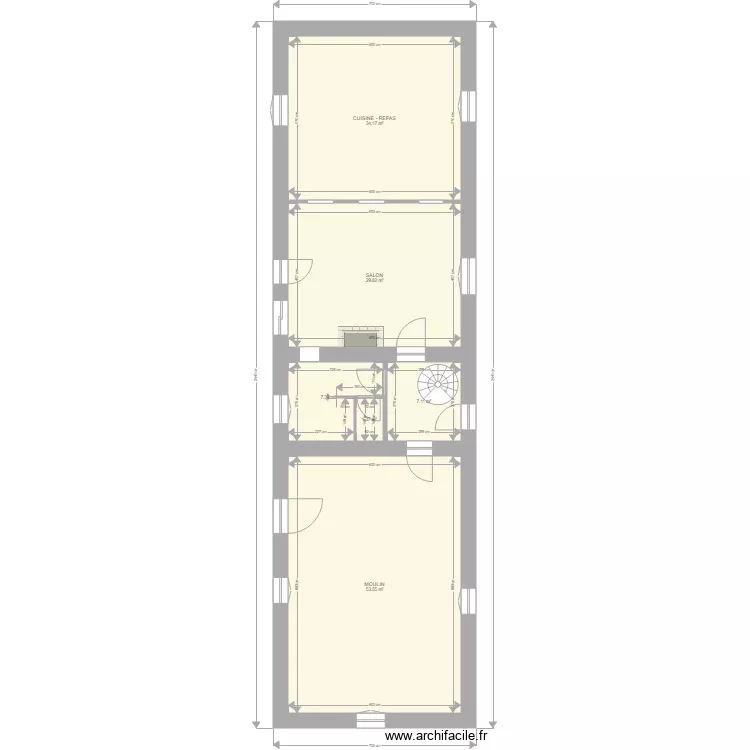 GONTARD 1ER. Plan de 