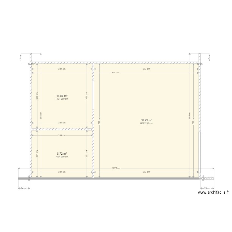 COUPE AA. Plan de 0 pièce et 0 m2