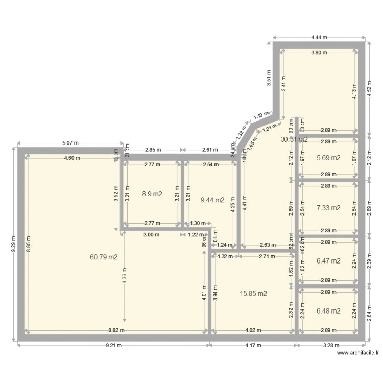 lancaster. Plan de 0 pièce et 0 m2