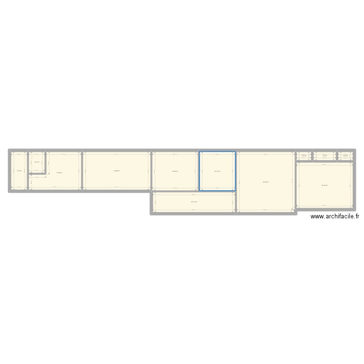 CHATEAU GARAUC R+2. Plan de 12 pièces et 185 m2