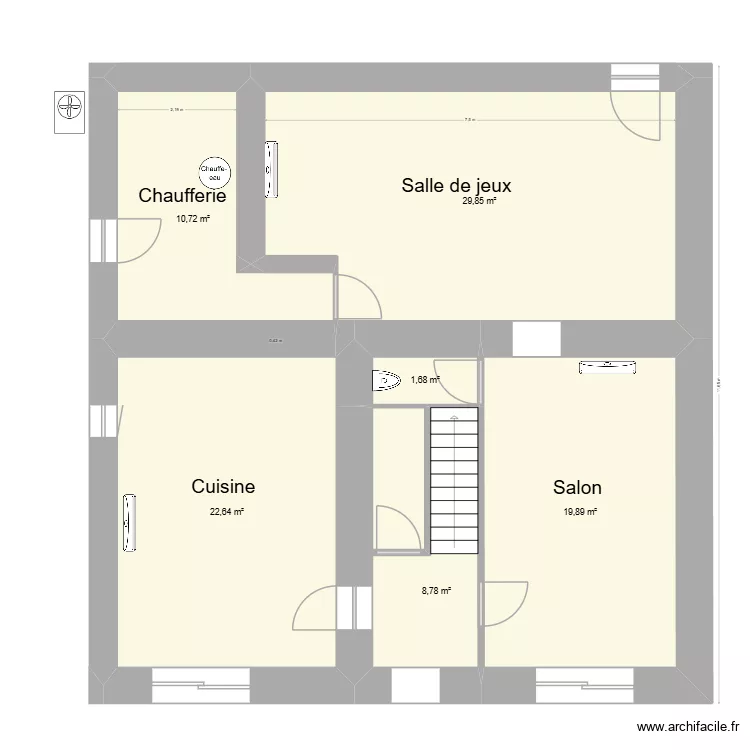 plan rdc 3 richetiere clim. Plan de 6  et 94 m²