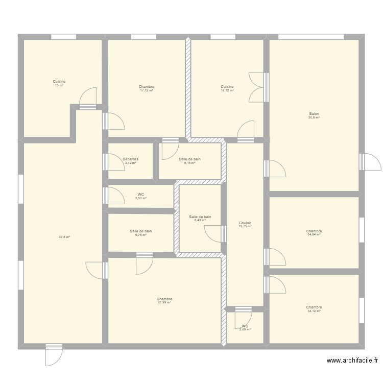 Maison familiale plan 2. Plan de 0 pièce et 0 m2