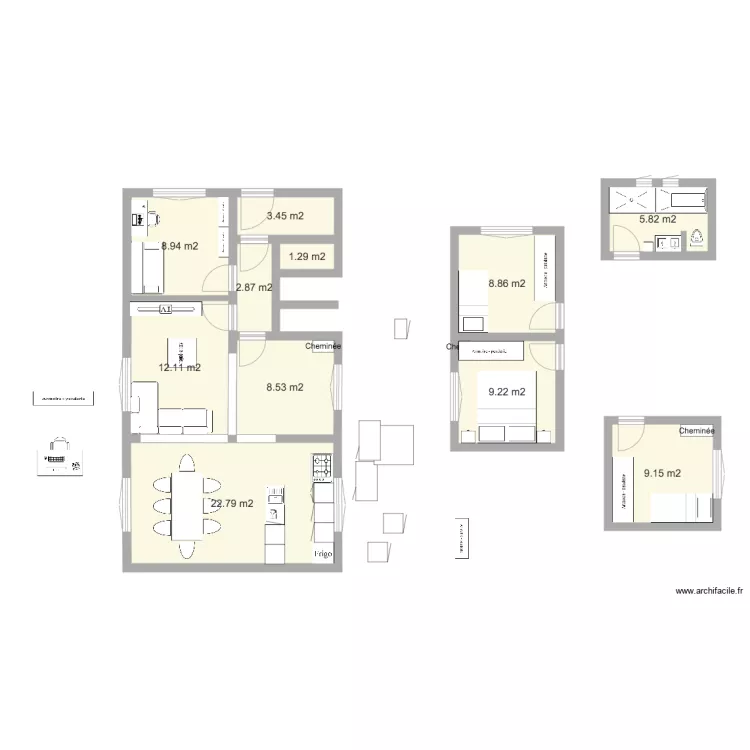 Am&eacute;nagement Option New. Plan de 