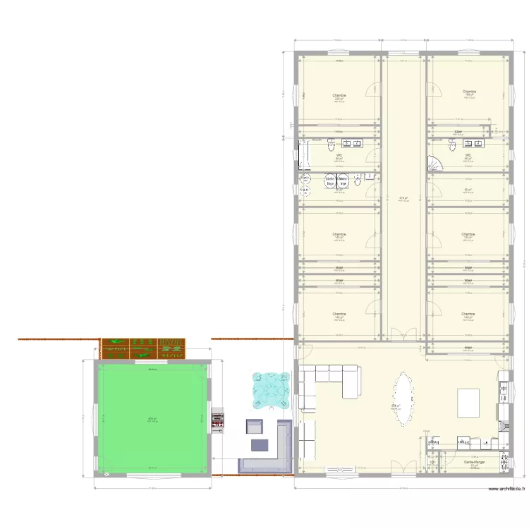 1 &eacute;tage. Plan de 