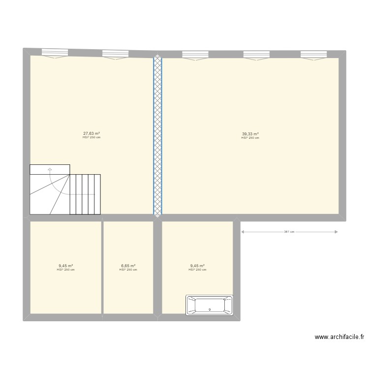 Maison Gimont. Plan de 7 pièces et 227 m2