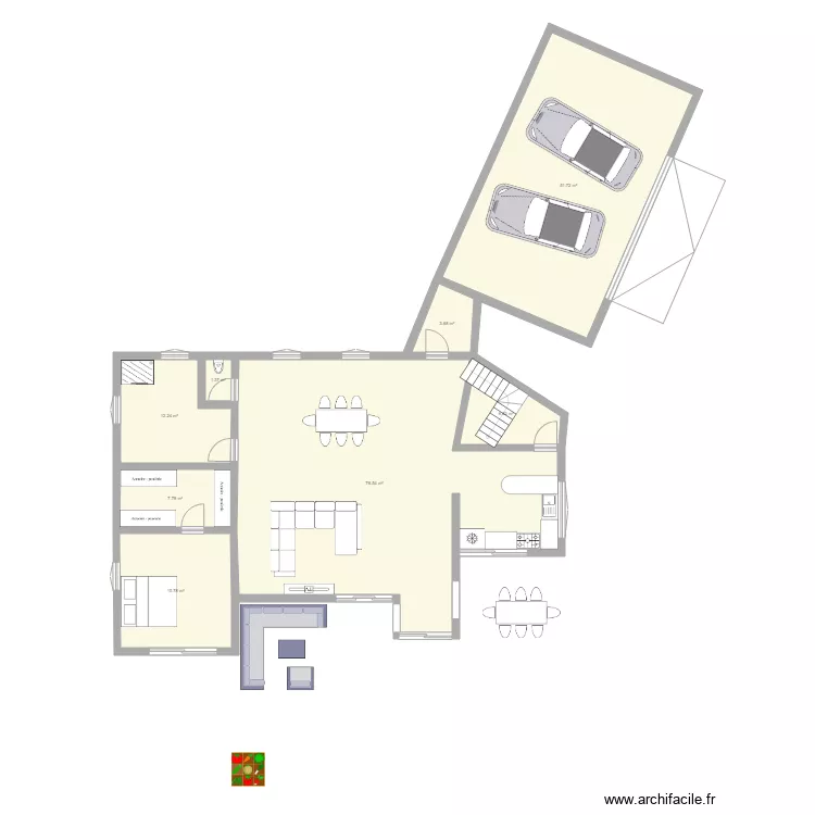 martignas louis pasteur. Plan de 