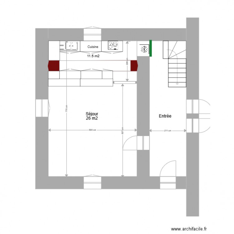 GUDEN RdC. Plan de 0 pièce et 0 m2