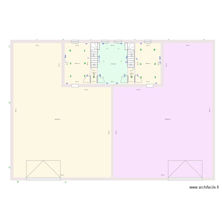 chantier Sarrat etage. Plan de 0 pièce et 0 m2