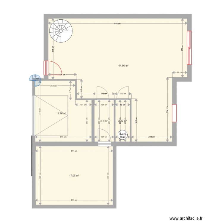 Maison rdc avec extension . Plan de 0 pièce et 0 m2