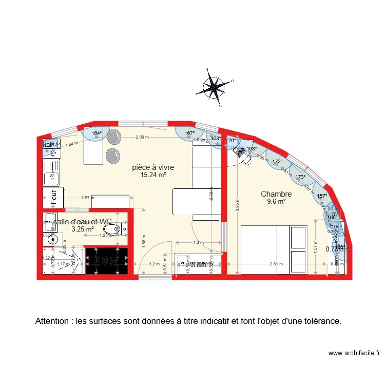 BI 1644. Plan de 0 pièce et 0 m2