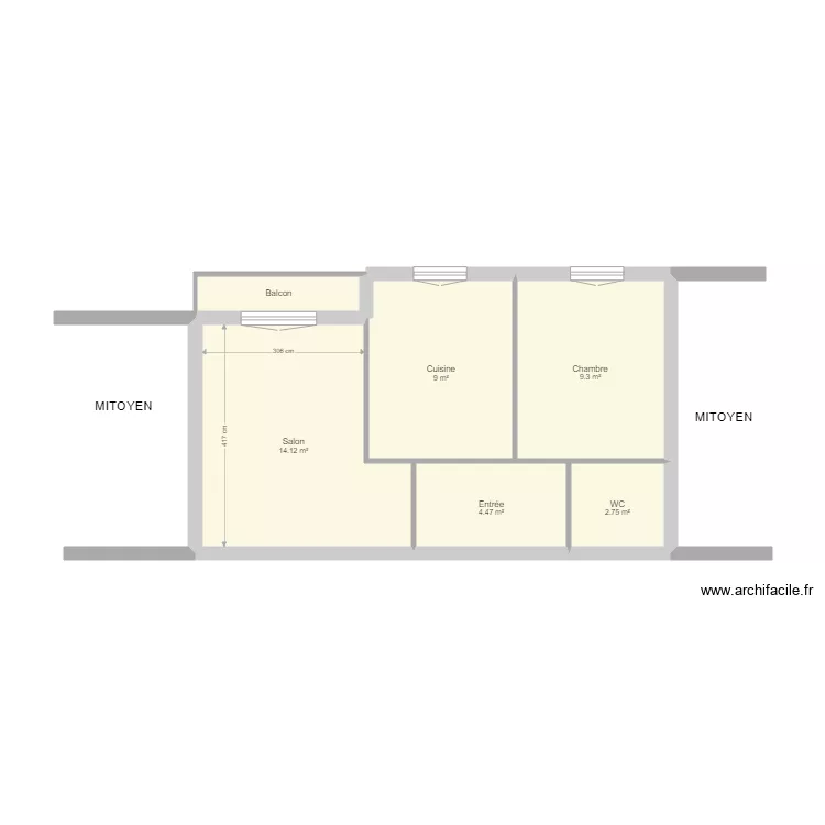 MEUGNOT SYLVIE. Plan de 