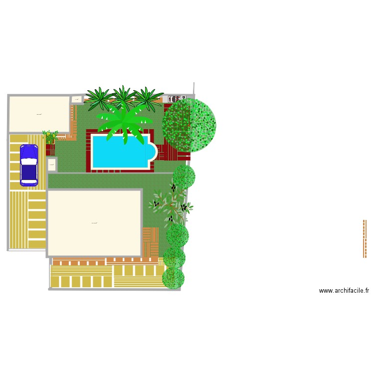 jardin piscine 2. Plan de 0 pièce et 0 m2