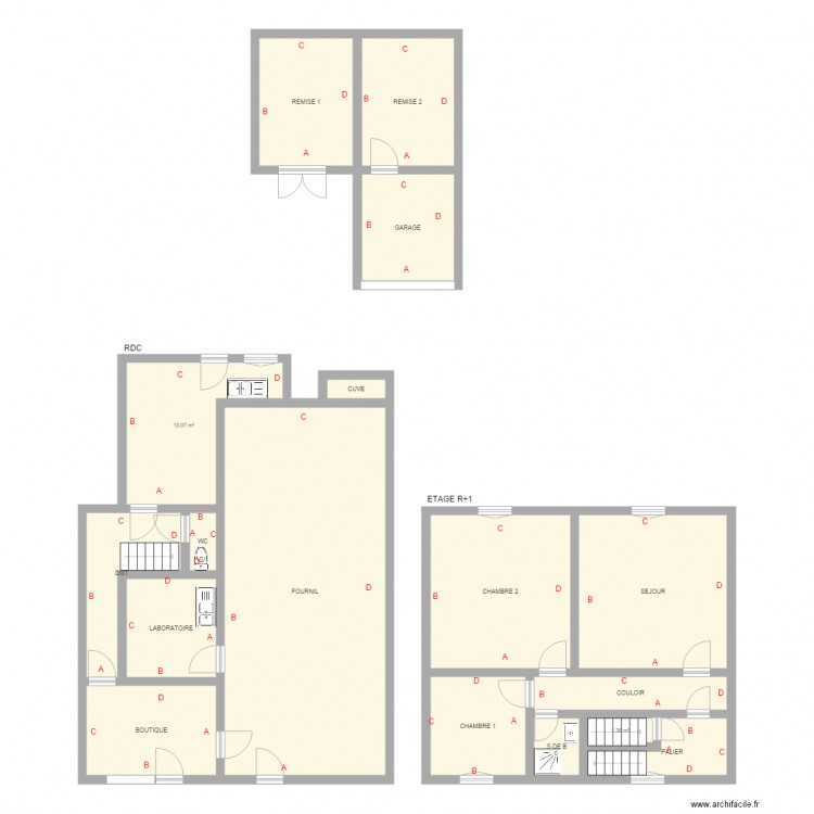 MARJAULT. Plan de 0 pièce et 0 m2