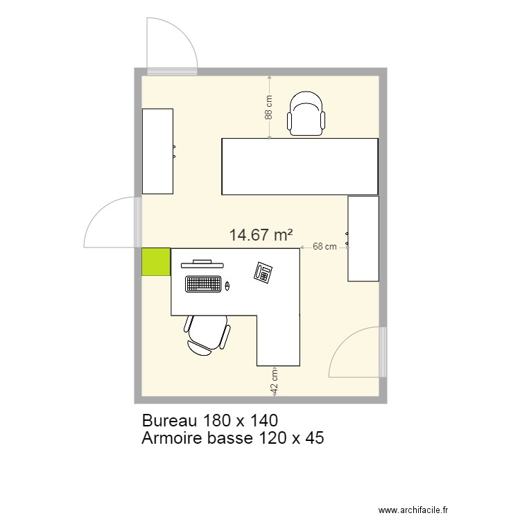 Bureau Karine Joelle V2. Plan de 0 pièce et 0 m2