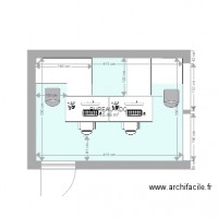 BUREAU RDC AVEC 2 BUREAUx 140X80 ET 2 bureaux 180x120