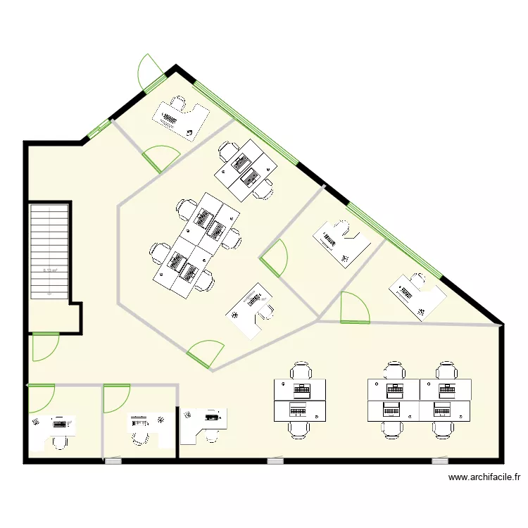 Plan bureaux ECOPARK. Plan de 