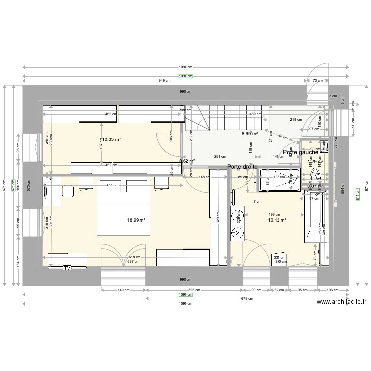 ANAIS BAT1 RDC V4 2022 11 18 v5. Plan de 7 pièces et 51 m2