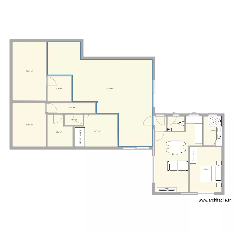 maison modif1. Plan de 