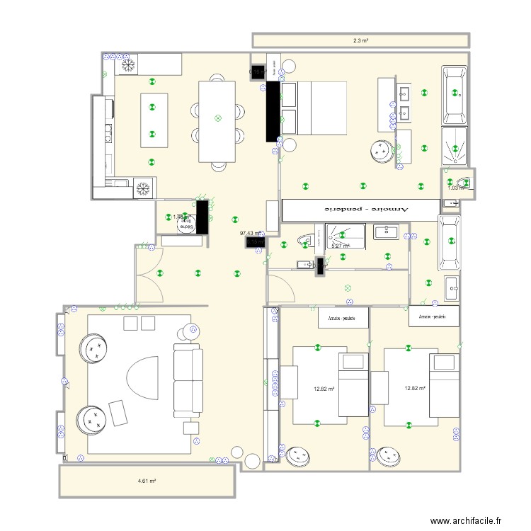 Belles Feuilles V2. Plan de 0 pièce et 0 m2