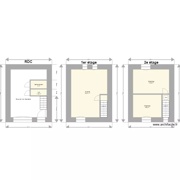 BONNEFOY Yvonne St Bonnet le Chateau EDL. Plan de 