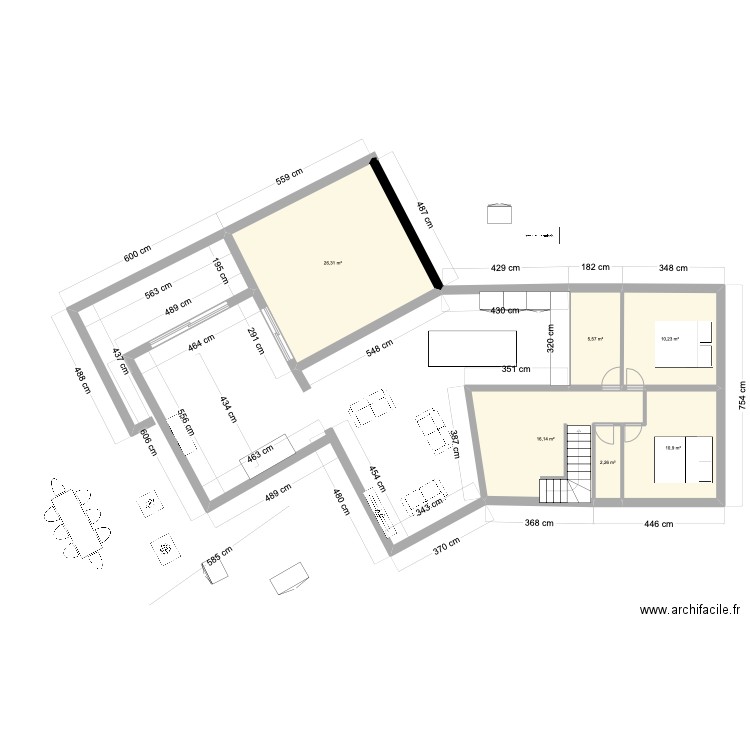 LA LANDE DU TEMPLE 11. Plan de 6 pièces et 71 m2