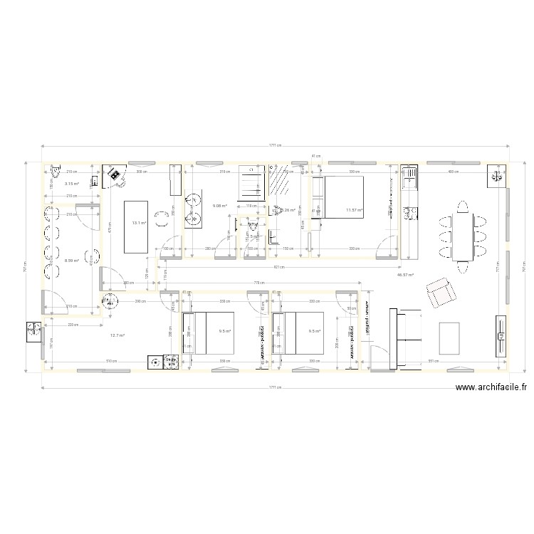 Maison2. Plan de 0 pièce et 0 m2