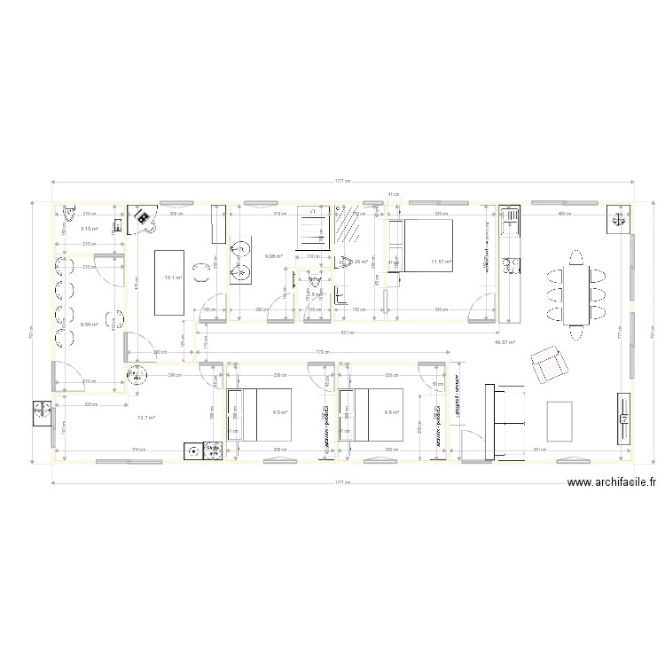 Maison2. Plan de 0 pièce et 0 m2