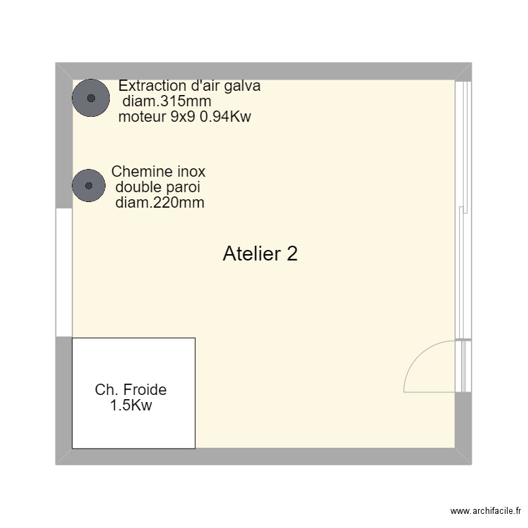 M delice Atelier 2. Plan de 0 pièce et 0 m2